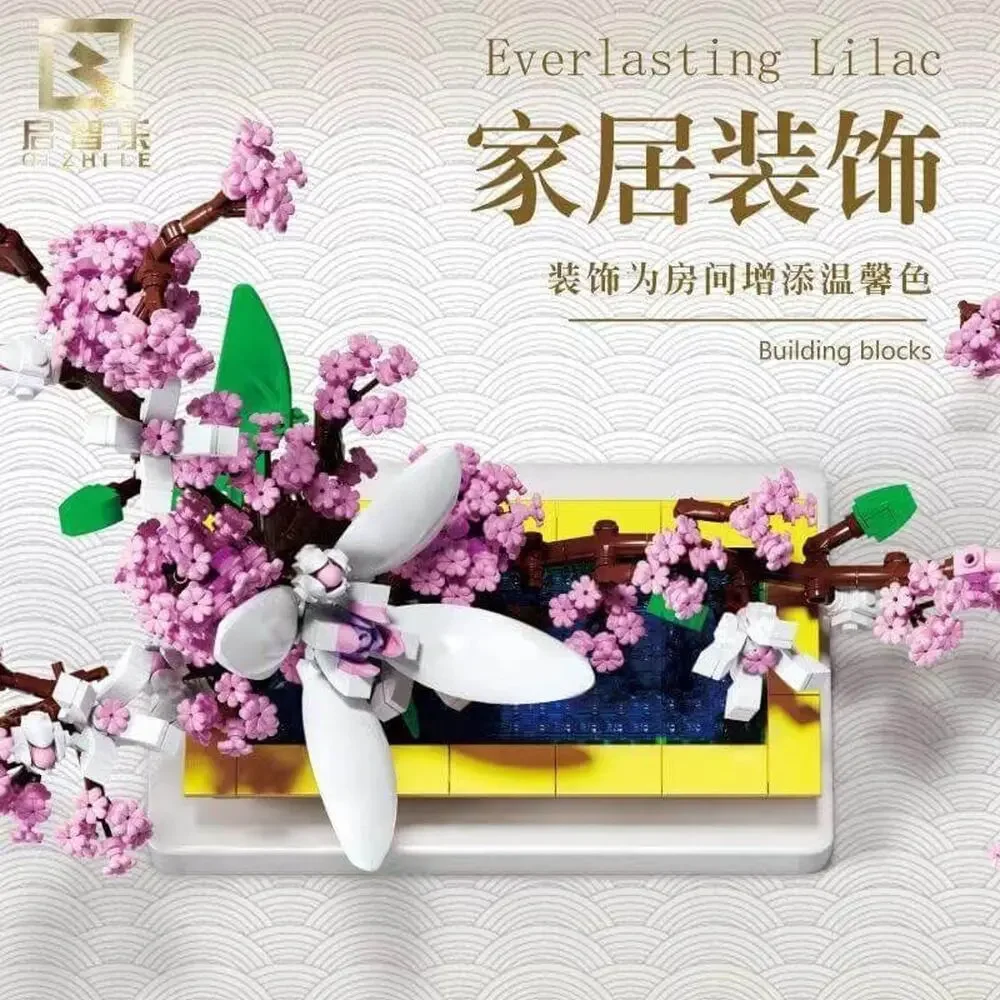 GEVINST 92008 Everlasting Lilac Building Blocks Bonsai Tree Model Kit New Sealed